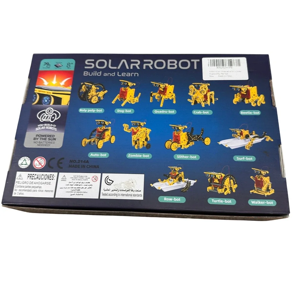 Solar Robot 12-in-1 Build and Learn STEM Science Kit No Batteries Needed 8+‎